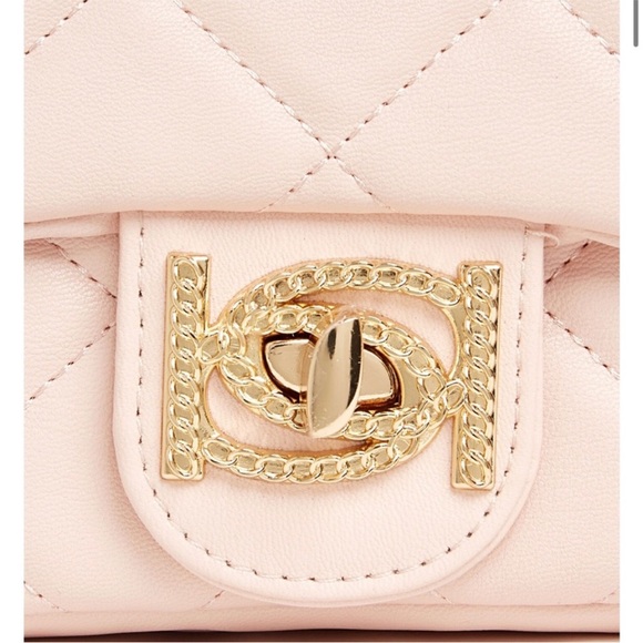Bebe Wyatt Pink Quilted Chain Bag - Picture 2 of 6